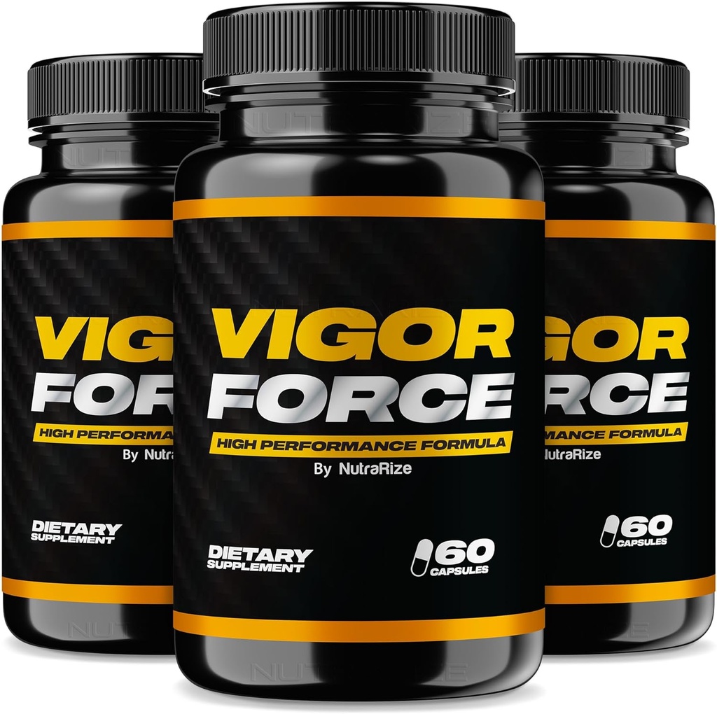 (3 Pack) Fuerza de Vigor para Hombres, Fuerza de Vigor Fórmula de Alto Rendimiento, Fuerza de Vigor Oficial Male Pills 8.50, Ingredientes Premium Para la máxima eficacia, Vigor Force Reseñas VigorForced (180 cápsulas)