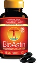 Nutrex Hawaii BioAstin Hawaiian Astaxanthin - 4mg, 60 Softgels - Farm-Direct Premium Antioxidant Suplemento de Apoyo Ojo, Esquía, Sistema Conjunto &amp; Immune Health - Non-GMO &amp; Gluten-Free