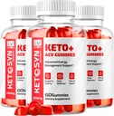 LIVORKA (3 Pack) Ketosyn ACV Gummies, Keto Syn Gummies, Ketosyn Keto Plus ACV Gummies, Ketosyn Keto ACV Gummies, Keto Syn ACV Gummies 1050 MG, Keto ACV Gummies Ketosyn, 180 Gummies durante 3 meses