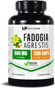 Healthfare Fadogia Agrestis Extracto 600mg ← 200 Vegan Capsules ← Herbal Supplemen ← Non-GMO, Gluten-Free TEN Made in USA