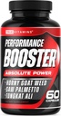 Testosterone Booster Suplemento para Hombre - Performance Test Boost - Male Enhancing Enlargement Pills - Enhance Energy, Endurance, Stamina, Strength, Drive &amp; Muscle Growth - 60 cápsulas - 30 servicios