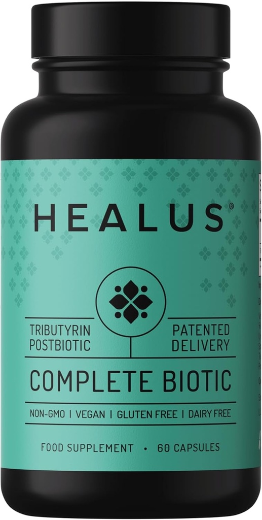 Healus Complete Biotic - Postbiotic Tributyrin Supplement - Postbiotics for Gut Health - Butyrate Gut Health Supplement