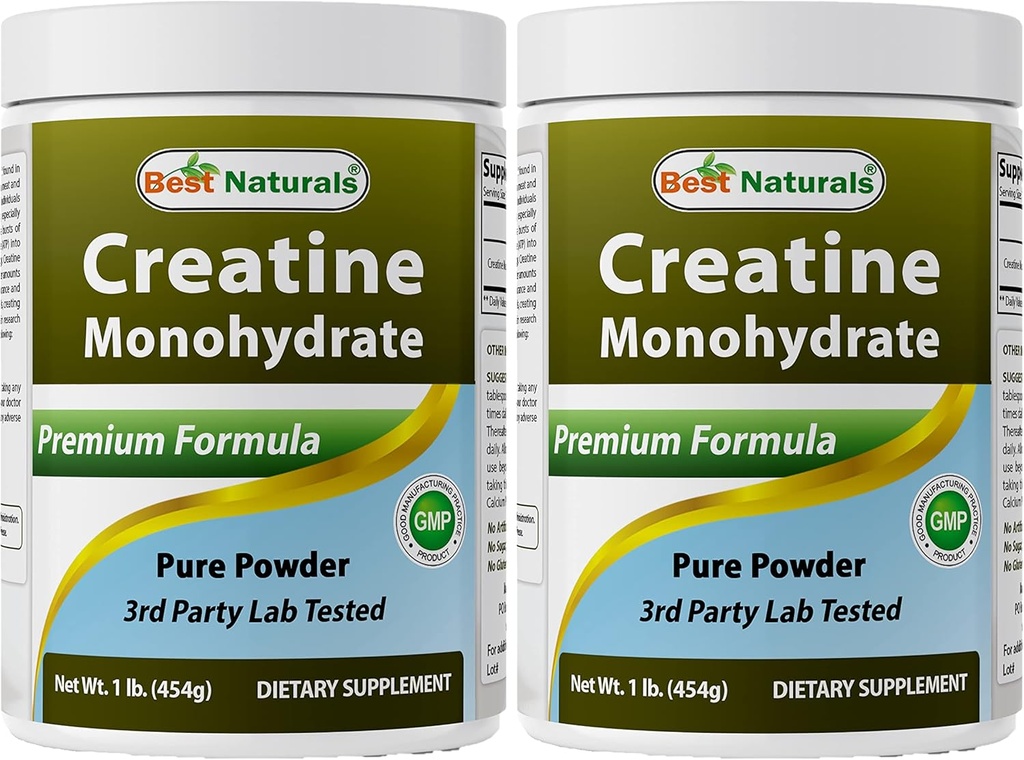 Mejores Naturales Monohydrate 1 Lb Pure Powder (1 LB (Pack of 2))