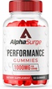 (1 Pack) AlphaSurge Gummies for Hombre, Alpha Surge Advanced Formula Gummies with 1000 MG Chewable, AlphaSurge Natural Ingredients Gummies (60 Gummies)