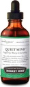 Herbalogic - Quiet Mind Liquid Herb Drops - Non-Sedating, promueve un sentimiento de calma similar al Zen - Eases Anxious Worry y Panicky Mood - Basado en la Fórmula China Tradicional Gui Pi Tang - 4 Fl. Oz.
