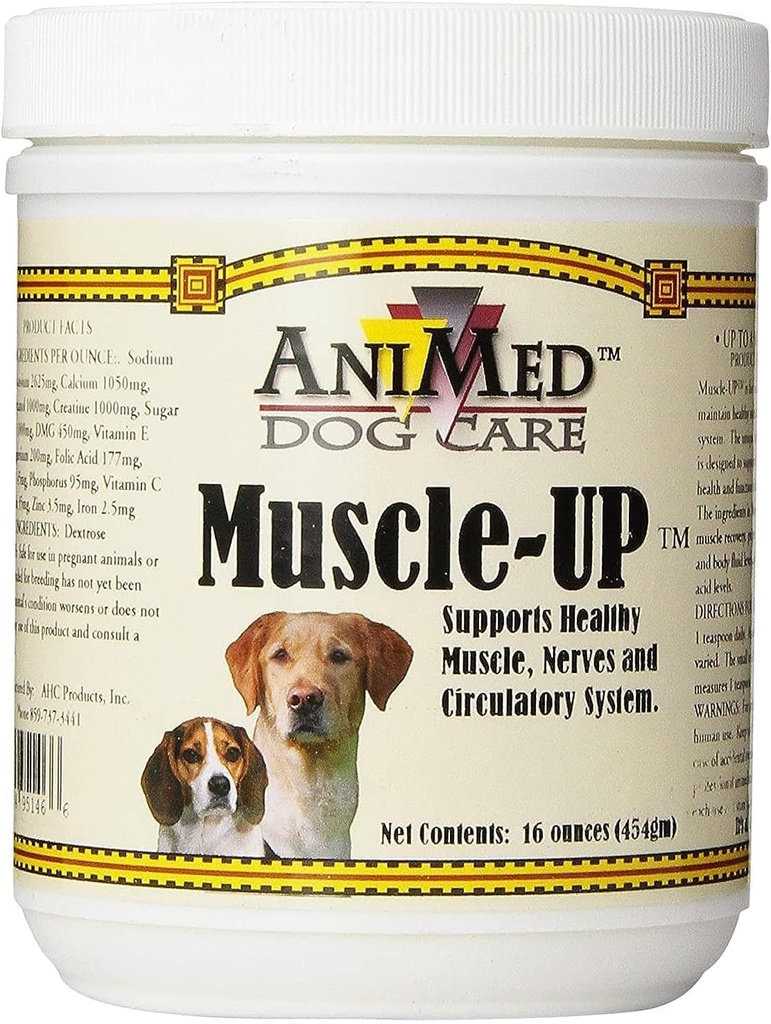 Productos AHC Muscle Up Powder for Dogs, 16-Ounce