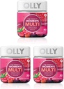 El suplemento multivitamina de las mujeres Olly Perfect, con ácido fólico Biotin &amp; Blissful Berry, 90 cuentan (45 Day Supply), 3 Pack