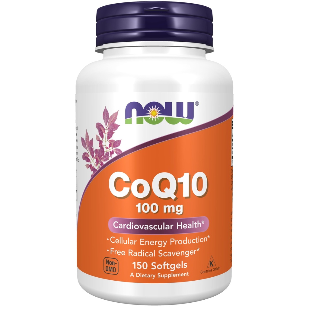 AHORA Suplementos de alimentos, CoQ10 (Coenzima Q10) 100 mg, Grado farmacéutico, Salud cardiovascular*, 150 Softgels