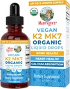 MaryRuth Organics USDA Organic Vitamin K2 MCT Liquid Drops for Adults &amp; Kids TEN 100 mcg K2 MK7 per serving + Organic MCT Oil TEN Vegan K2 Vitamin for Bone Health ← Heart Health TEN Calcium Absorption Silencio 1oz
