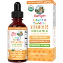 MaryRuth Organics USDA Organic Vitamin D Drops ← Vitamina D3 Liquid TENIDO Sugar Gratis TENIDO Vitamina D Drops Immune Support for Infants &amp; Toddlers TEN VIT D3 TEN Gluten Free ← Non-GMO TEN 90-150 Servings
