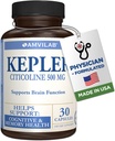 Kepler - Citicoline 500mg - Supports Brain Function - CDP-Choline - for Cognitive & Memory Health - Helps to Remember & Recall - Gluten Free & Non-GMO - Dietary Supplement - 30 Capsules