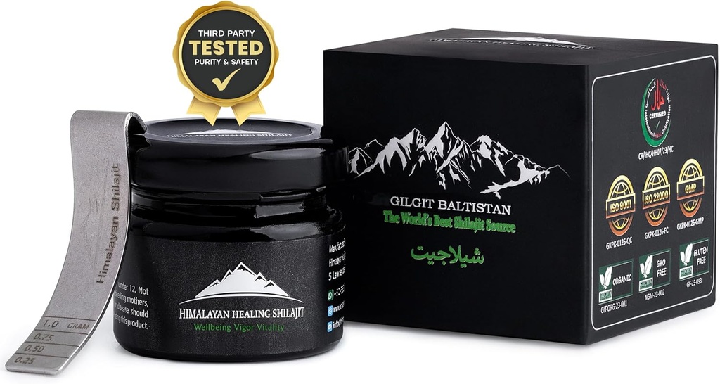 Gold Grade Himalayan Shilajit Resin for Hombres &amp; Mujeres sometidas Gold Grade High Potency sometida 100% Authentic habit Contains Fulvic Acid +85 Trace Minerals for Optimal Health sometida 50gm