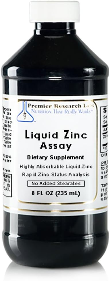 Ensayo Zinc líquido, 8 fl oz (47 Servimientos) de Zinc líquido altamente absorbible. Excelente para uso en análisis rápido de estado de zinc