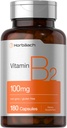 Horbäach Vitamina B2 100mg Silencio 180 Capsules ← Riboflavin Suplemento Silencio No GMO &amp; Gluten Gratis