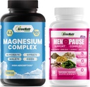 Soporte de menopausia para Flashes calientes y equilibrio hormonal más magnesio para mejor sueño y función muscular
