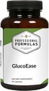 Fórmulas profesionales GlucoEase - con Goat's Rue, American Ginseng, Fenugreek, Gymnema & Chromium - Vegetarian, Gluten Free, Hypoallergenic, 90 cápsulas