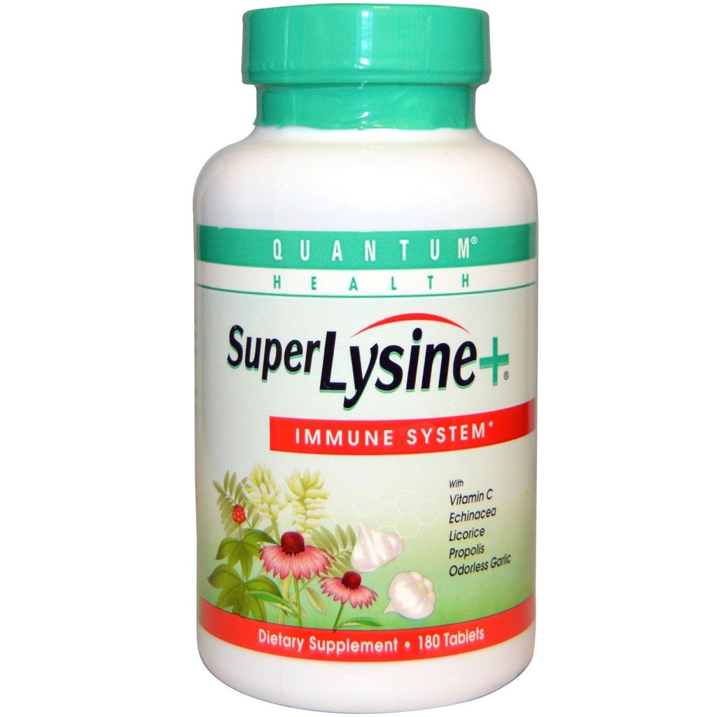 Quantum Amino Acid Super Lysine Plus Tablet - 180 Tabletas por paquete - 3 por caso.