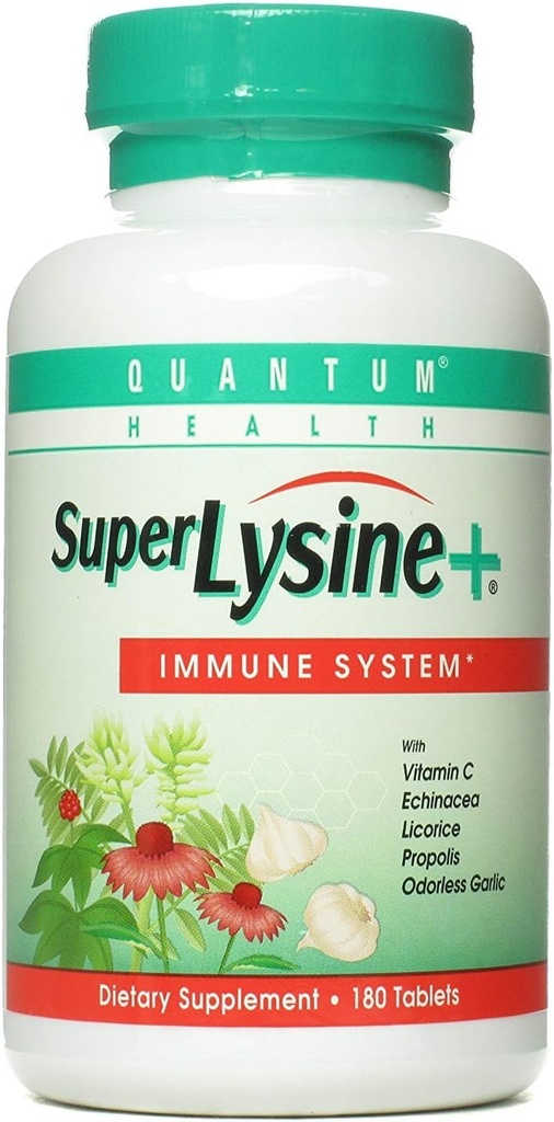 Quantum Amino Acid Super Lysine Plus Tablet - 180 Tabletas por paquete - 3 por caso.