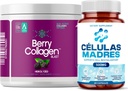 AFA Stem Cell Supplements 500mg &amp; Berry Collagen Blast Bundle ← Soporte Antiaging, Inmunity, Joint & Gut Health ← 60 Caps + Hidrolyzed Collagen Powder  durable Hair, Skin, Nail & Bone Support ← 204g