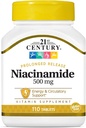 21st Century Niacin 500 Mg Flush Free Capsules, 110-Count (Pack of 3)