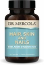 Dr. Mercola Hair, Skin and Nails - Proporciona Biotina, Keratina & Ácido Hialurónico - Calidad Premium - Apoya el envejecimiento saludable - No GMO, libre de gluten &amp; libre de soja - 30 cápsulas (30 piezas)