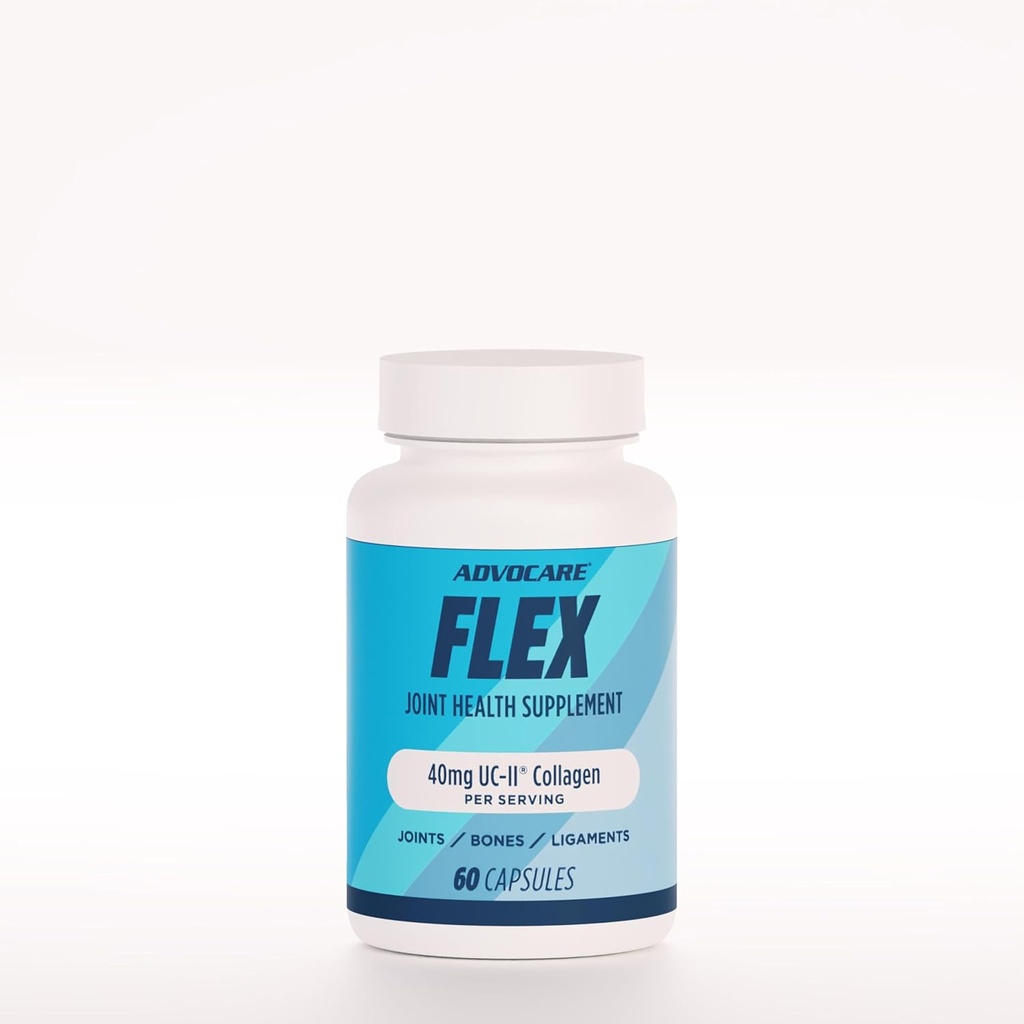 AdvoCare Flex Amino Acid &amp; Collagen Supplement - Supports Joint, Skin & Bone Health* - Contiene L-Glycine, L-Histidine, L-Leucine &amp; Más - 60 cápsulas