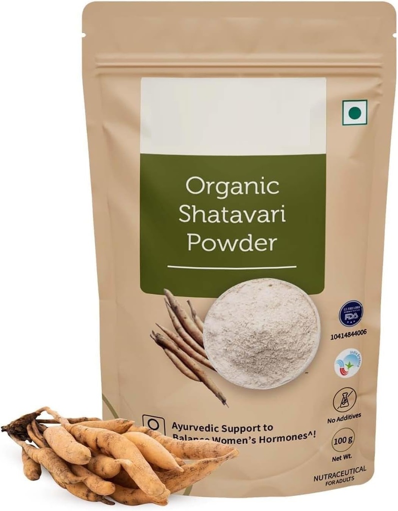 DURJA Orgánica Shatavari Powder ← Ayurvedic Apoyo a la Equilibrio Hormonas de las Mujeres Silencio Herbal Suplemento Silencio bueno para la digestión saludable &amp; Sistema Reproductivo ...