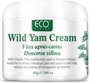 WFDL Wild Yam Cream for Hormone Balance, Organic Yam Cream with Chasteberry, Aloe &amp; Vitamin E for Menopause Relief, Soothes Night Sweats & Hot Flashes, Eases Mood Swings (1.76 OZ)
