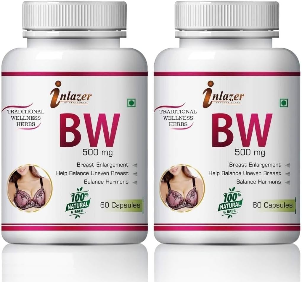 Breast Enlargement Capsule, Breast Growth Capsule - Enjoy Larger, Fuller, Firmer Breasts | Bigger, Round, Smooth, Larger, Fuller, Firmer & Beautiful Breasts Women - 120 Count (2 Pack)