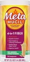 Metamucil, Psyllium Husk Powder, Desflavorado con No Añadidos Sweeteners, 114 Servings, 4-in-1 Suplemento de fibra, Daily Psyllium Husk Fiber Powder Ayuda Apoyo Digestive Health by Promoting Regularity*