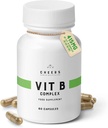 CHEERS Vitamin B Complex Supplement TEN 113.5mg Complete B Vitaminas con B1, B2, B3, B6, B12 TENIDO Alta Absorción Complejo Vegan B para Cerebro, Nerve &amp; Immune Support ← Non-GMO, DRcaps® Plus ← 60 cápsulas
