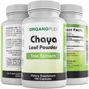 ORGANOPLEX - Chaya (Tree Spinach) - Polvo de hoja – 180 cápsulas de verduras