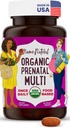 Mama Natural Vitaminas Prenatales Orgánicas para Mujeres Vegan (30 Serviciones) Única Una Vitamina Prenatal Día para Mujeres Embarazadas Vida Alimentaria Basada, No Gluten-Free - Pre Natal Multivitamina con Folate