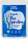 El mejor producto orgánico de espirulina azul de Ellie (Extracto de picocianina) - 60 servidumbres - sin olor - Vegan, no GMO, sin gluten, sin lácteos - para colorear alimentos orgánicos - para Smoothies & bebidas proteínas etc