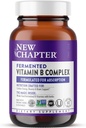 New Chapter Vitamin B Complex, Fermented Vitamin B Complex, USDA Organic, ONE Daily for Cellular Energy + Brain + Beauty, 100% Vegan, Gluten-Free - 60 Count
