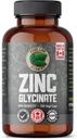 Zinc Glycinate 23 mg Suplemento - 150 cápsulas veganos por vitaminas de laboratorio puro - Sal de aminoácidos para piel sana y uñas - apoya el sistema inmunológico, próstata, visión - hecho en Canadá