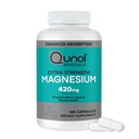 Qunol Magnesium Capsules 420mg, 100% DV, Suplemento de Magnesio de alta absorción, Extra Fuerza, Bone y Suplemento de salud muscular, 180 Conde
