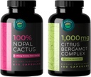 Nopal Cactus Capsules y Citrus Bergamot Complex + Bioflavonoids Bundle
