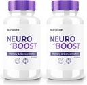 (2 Pack) Neuro Boost – Premium Capsules con una Fórmula Limpia para Focus, Alertness y Sharpness de Todos los días TENIENDO Píldoras fáciles de tomar para soporte diario (120 cápsulas)