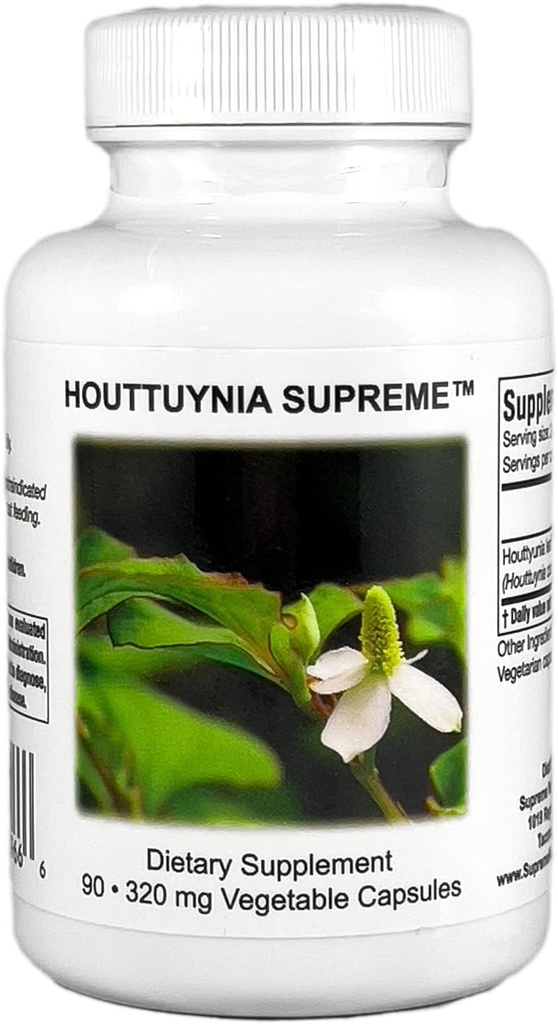 Supreme Nutrition Houttuynia Supreme, 90 Pure Herb Vegetarian Capsules