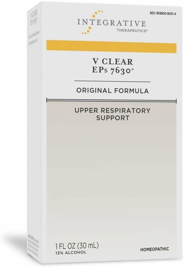 Terapéutica integrada V EPs transparentes 7630 gotas - Alivio de la incomodidad de Throat, Nasal > Irritaciones bronquiales - Soporte respiratorio superior durante el frío común para niños 12+ y adultos - 1 fl oz