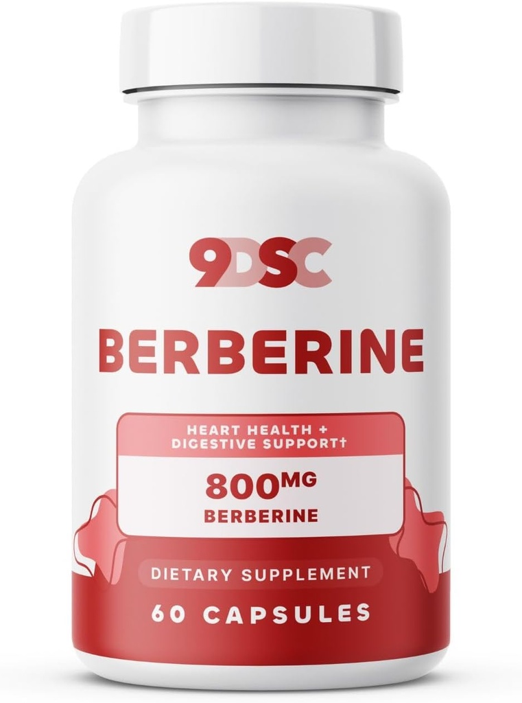 9DSC Berberina Suplemento 800 mg - 60 cápsulas