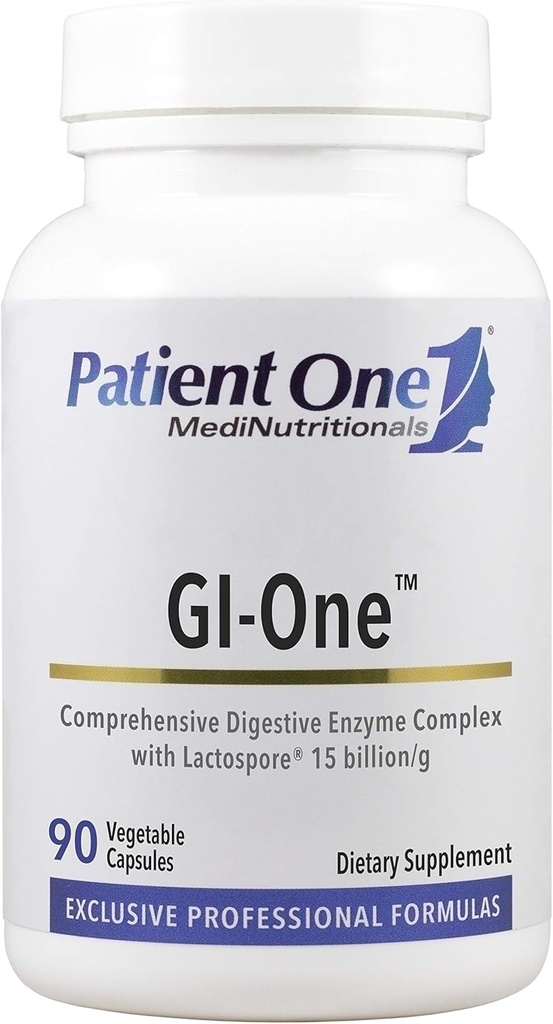 El paciente One GI-One tóxico Suplemento para apoyar el metabolismo de los alimentos y la absorción de nutrientes* tóxico con el complejo de enzima digestiva y más tóxico 90 cápsulas