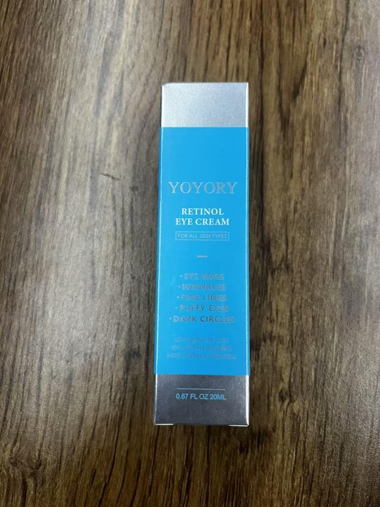 Retinol Bajo Crema Ocular - para Bolsas Oculares, Círculos Oscuros, Ojos Puffy, y Arrugas de Fade, Fine Lines Tratamiento de la piel para Mujeres y Hombres, (0.67 Fl Oz)