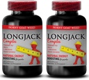 Lámparas de encantamiento masculino natural Aumentar tamaño y longitud - LONGJACK Tamaño UP (Total Fórmula natural) - tongkat ali Extracto - longjack para hombres - tongkat ali Complejo - 2 botellas 120 cápsulas
