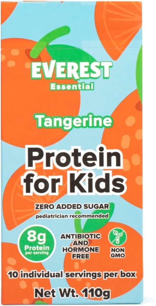 Everest Essential Clear Whey Protein - Tangerine 20g Protein per Serving, just add to Water, Light and Refreshing, Zero Sugar, No Oils