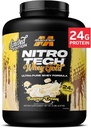 MuscleTech Whey Protein Powder (Banana Cream, 5LB) - Nitro-Tech Whey Protein Isolate Smoothie Mix for Lean Muscle & Fast Recovery - 24g of Whey Gold Protein for Women &amp; Hombre - Gluten-Free