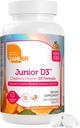 Zahler Junior D3 Vitaminas 1000 UI - Vitamina Chewable D3 para niños para apoyar el hueso, dientes &amp; salud inmunitaria - Kosher Kids Orange Flavor - 250 Conteo.