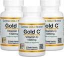 Gold C by California Gold Nutrition - USP Grade Vitamina C Suplemento - Immune Support &amp; Seasonal Wellness - Vegetarian Friendly - Gluten Free, Non-GMO - 1000 mg - 60 Veggie Capsules, 3 Pack