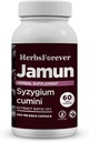 Herbsforever Jamun Capsules Eugenia Jambolana Semillas Extract Ratio (10:1) Wellness Suplemento 60 Vege Capsules